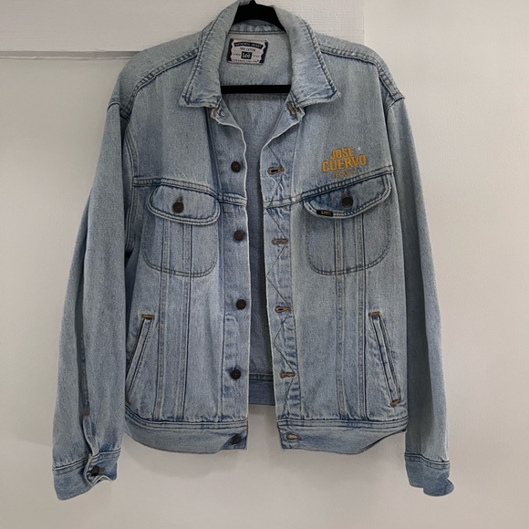 Vintage Denim Jacket Lee Jose Cuervo - Picture 1 of 6